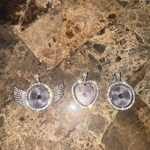 Customized 2 sided pendants with chain